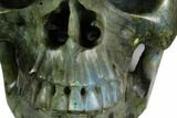 Realistic, Polished Labradorite Skull #127573-2
